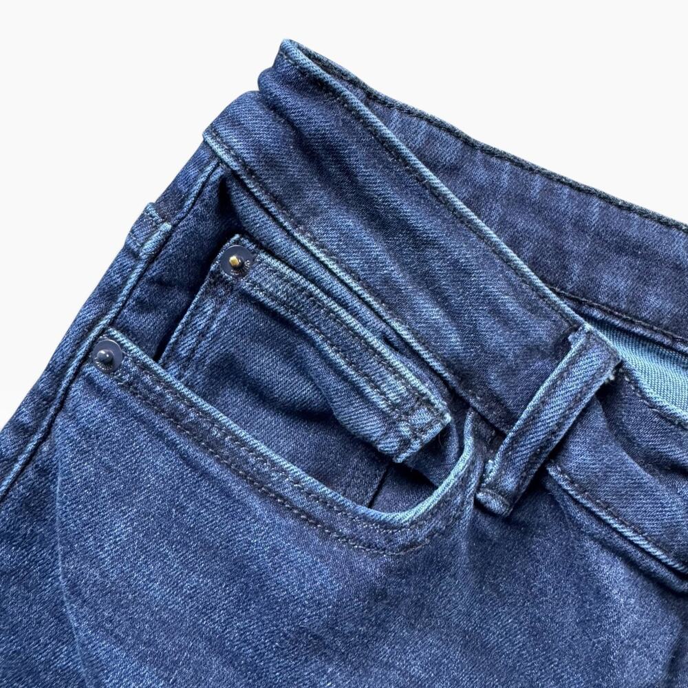 Quince Bella Stretch Straight Jeans 29 Deep Sea Blue Denim Organic Cotton - Picture 8 of 16